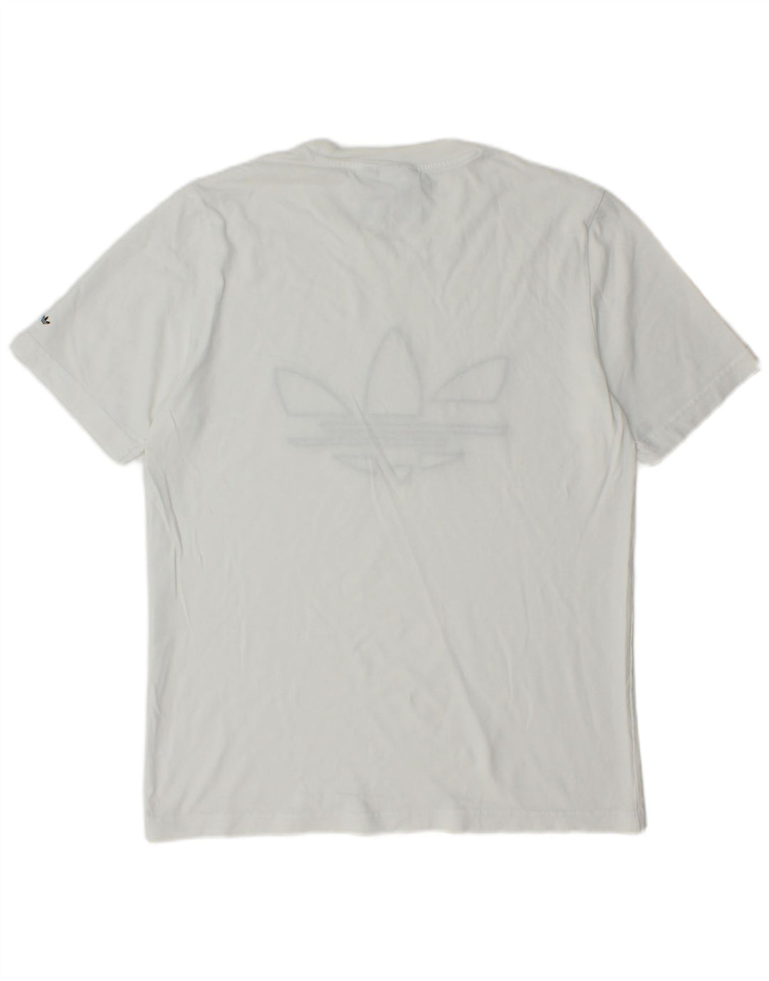 Męski T-shirt z grafiką ADIDAS, mały, biały