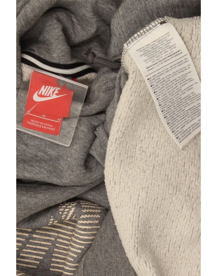 Damski sweter z kapturem Nike Graphic Oversize UK 14, średnioszary, bawełniany
