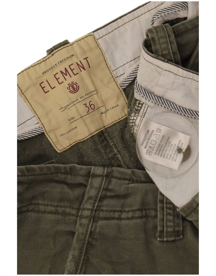 Męskie spodenki cargo Element W36, duże, bawełniane w kolorze khaki