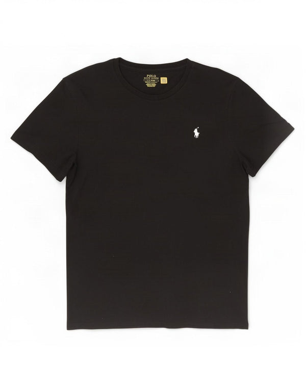 Polo Ralph Lauren Mens Custom Slim Fit T-Shirt Top Large Black Cotton