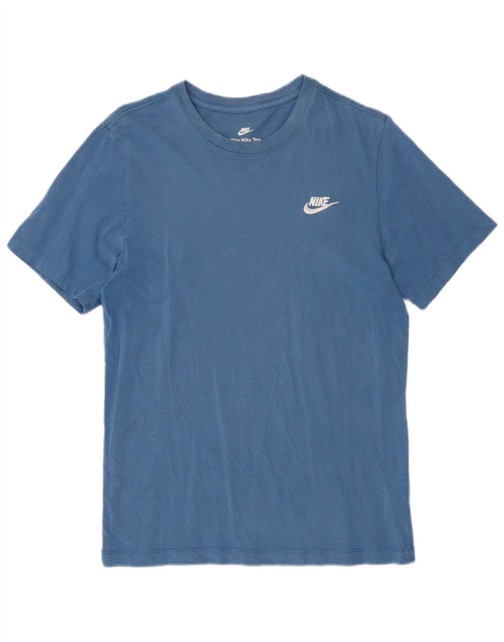 T-shirt męski Nike, mały, niebieski, bawełniany