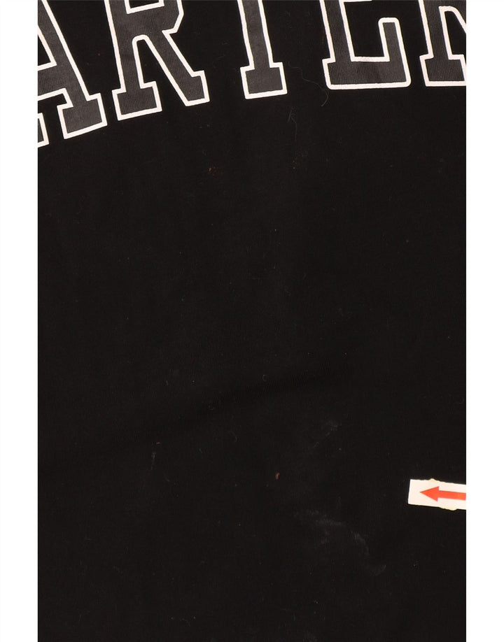 STARTER Męski T-shirt z grafiką, mały, czarny, bawełniany z blokami kolorów