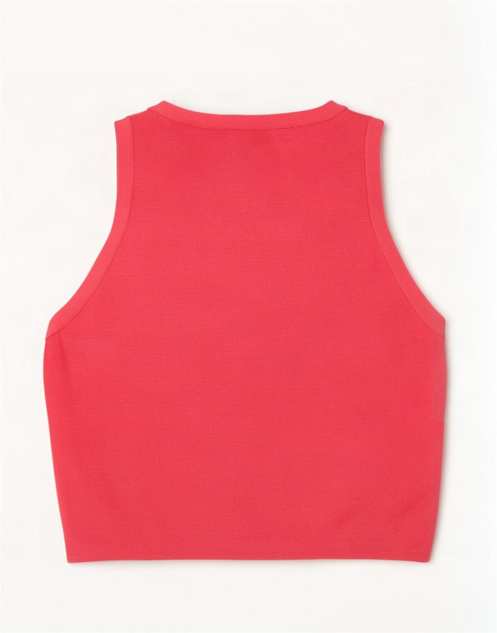 Damski krótki top Zara UK 8 Small Pink wiskoza