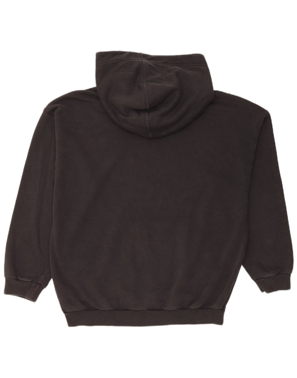 Damska bluza z kapturem Adidas Graphic Oversized UK 14 Średnia czarna bawełna