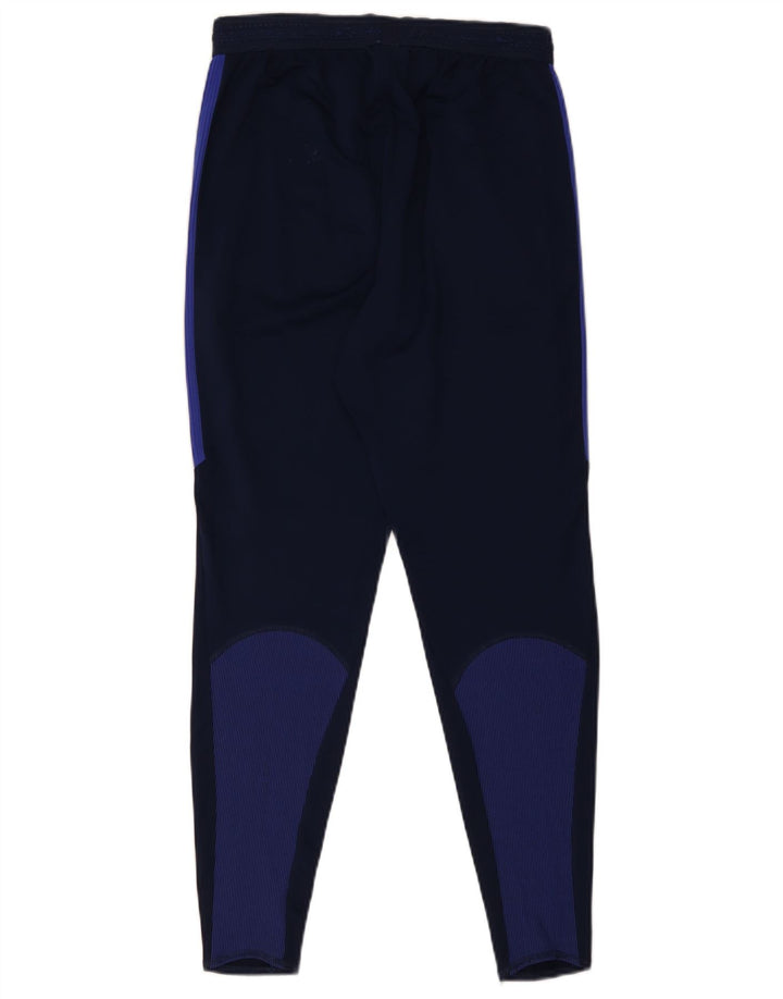 Męskie spodnie dresowe Nike Dri Fit, małe, granatowe, z blokami kolorów