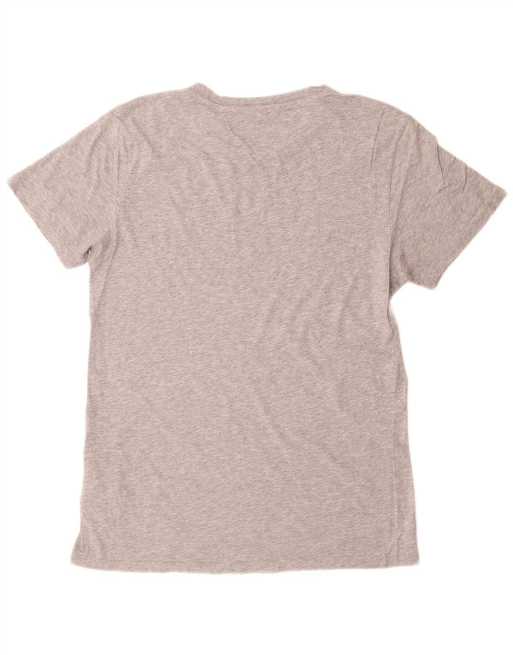 Męska koszulka z grafiką Levi's, średnia, szara, bawełniana nakrapiana