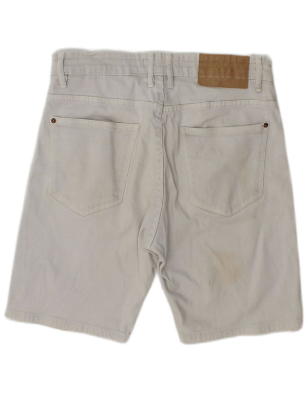 Męskie spodenki jeansowe Zara EU 40 Medium W30, beżowa bawełna