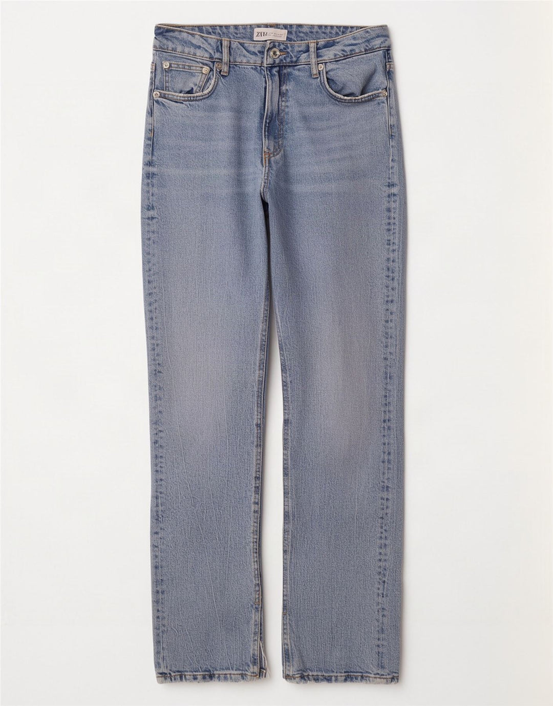 Damskie proste dżinsy Zara EU 38 Small W28 L32 Niebieskie bawełniane