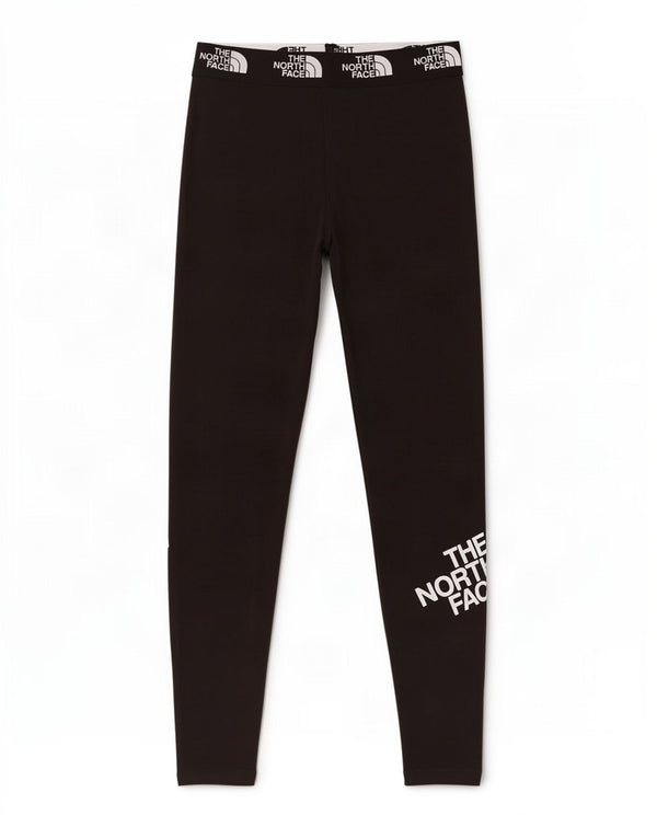 The North Face Womens Graphic Leggings UK 10 Small Black Cotton