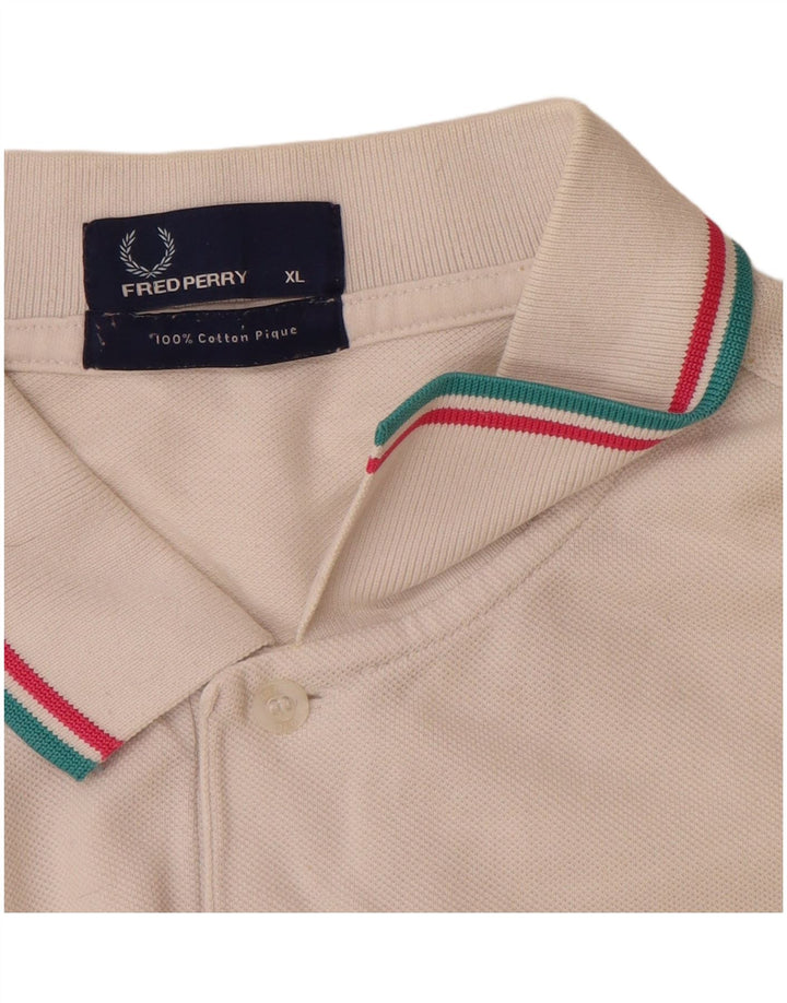 Męska koszulka polo Fred Perry XL, bawełniana w białe paski