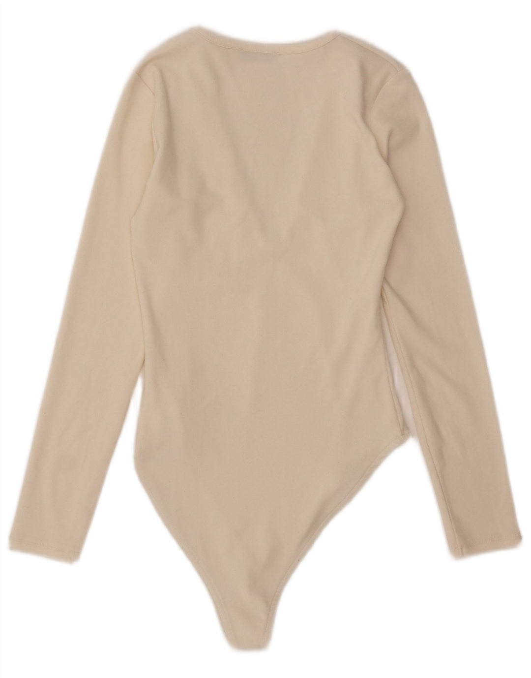 Damskie body z długim rękawem Zara UK 12 Medium Off White