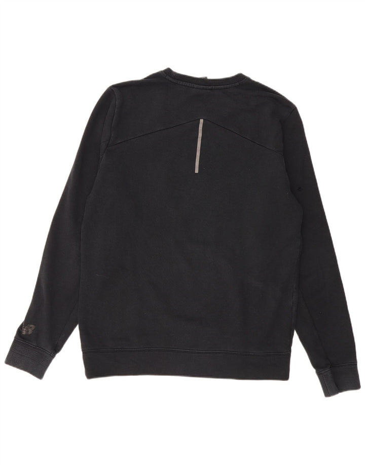 Męski sweter New Balance, średniej wielkości, czarny, bawełniany