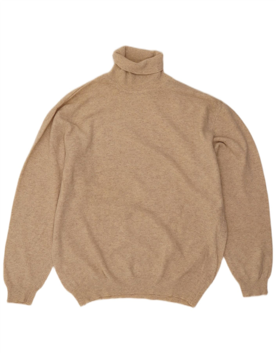 Donny & Max Męski sweter z golfem, duży, beżowy