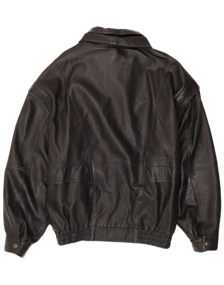 Męska kurtka skórzana SAMANTA IT 52 XL czarna