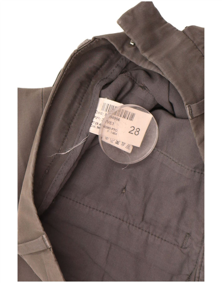 Spodnie damskie DONDUP Slim Fit Chino W28 L28 Szara bawełna