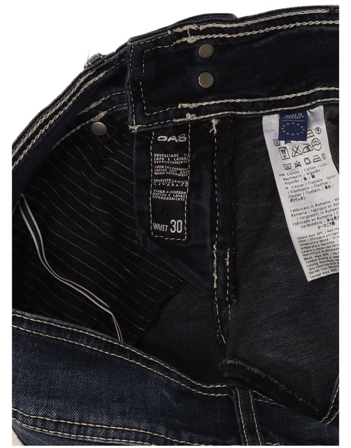 Jeansy damskie Slim Gas W30 L34 Granatowe bawełniane