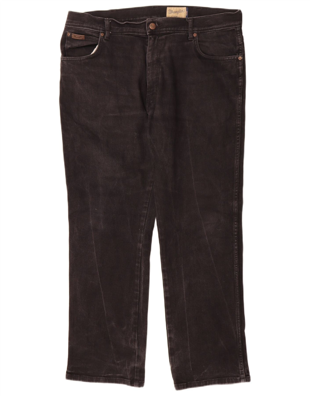 Męskie jeansy Wrangler Texas Straight W38 L30, czarne, bawełniane