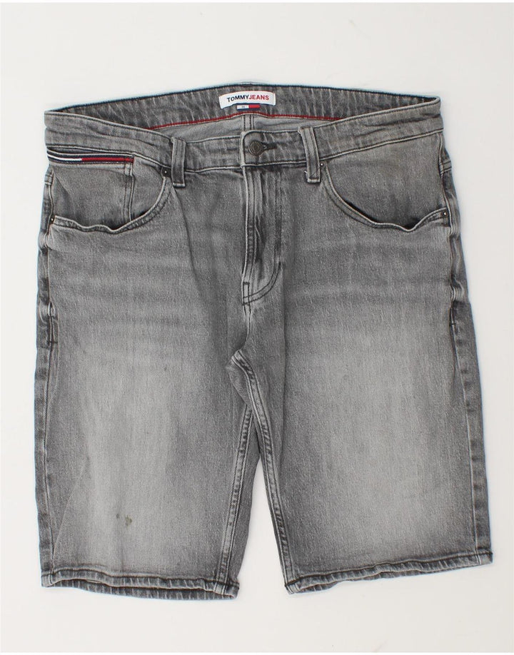 Męskie spodenki jeansowe Tommy Hilfiger W36, duże, szare, bawełniane