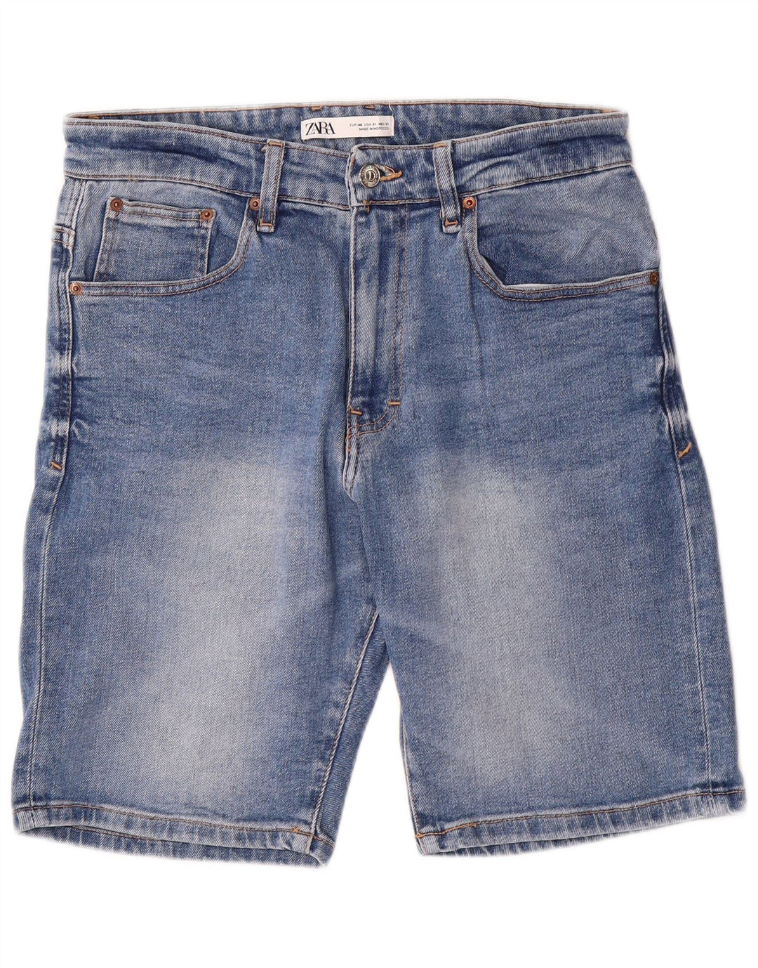 Męskie spodenki jeansowe Zara EU 40 Medium W31, niebieska bawełna