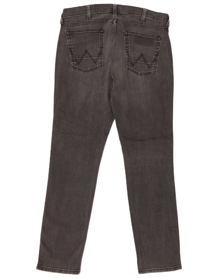 Męskie jeansy Wrangler Bostin Straight W34 L32 Szara bawełna