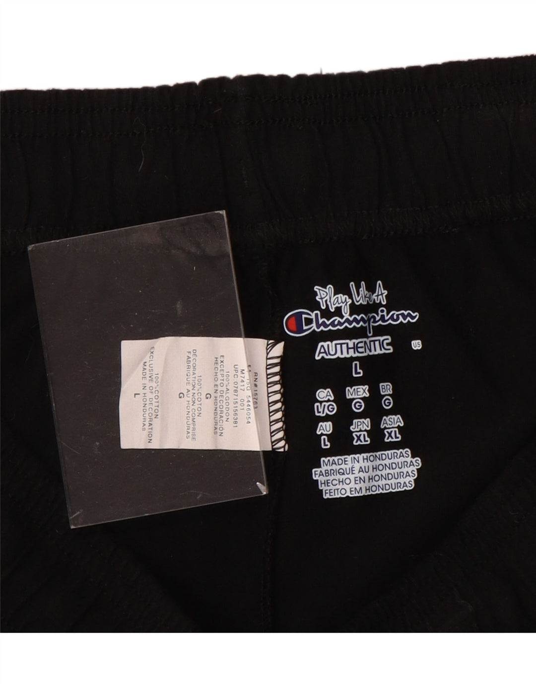 Damskie spodenki sportowe CHAMPION UK 16, duże, czarne, bawełniane