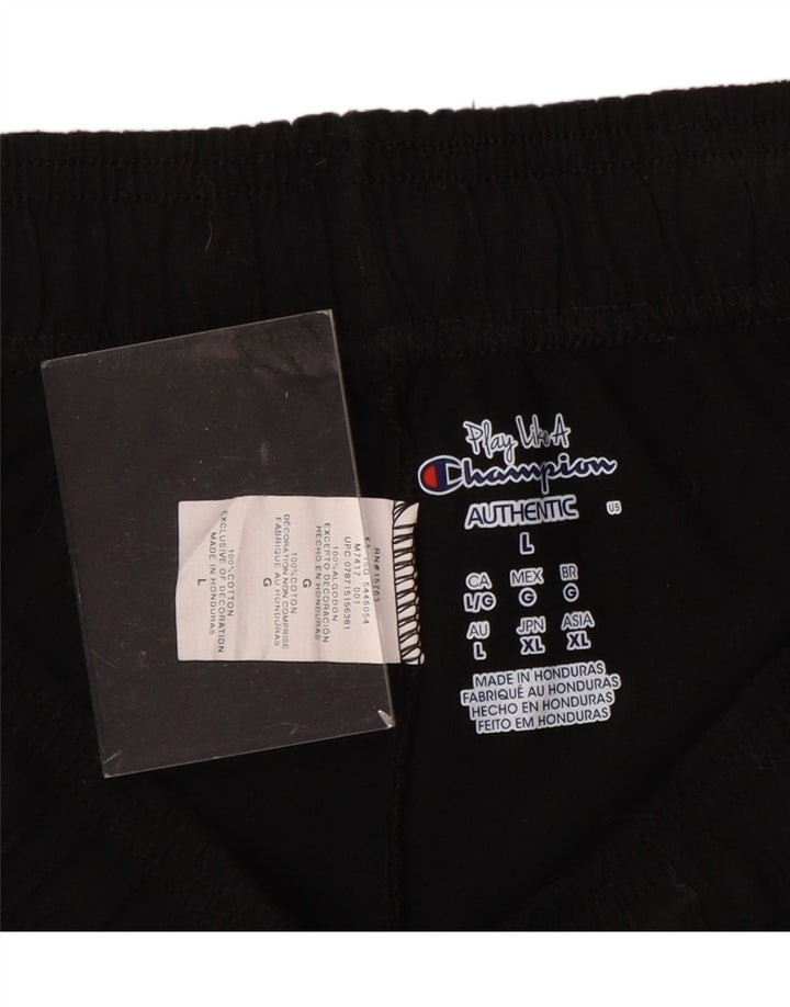 Damskie spodenki sportowe CHAMPION UK 16, duże, czarne, bawełniane