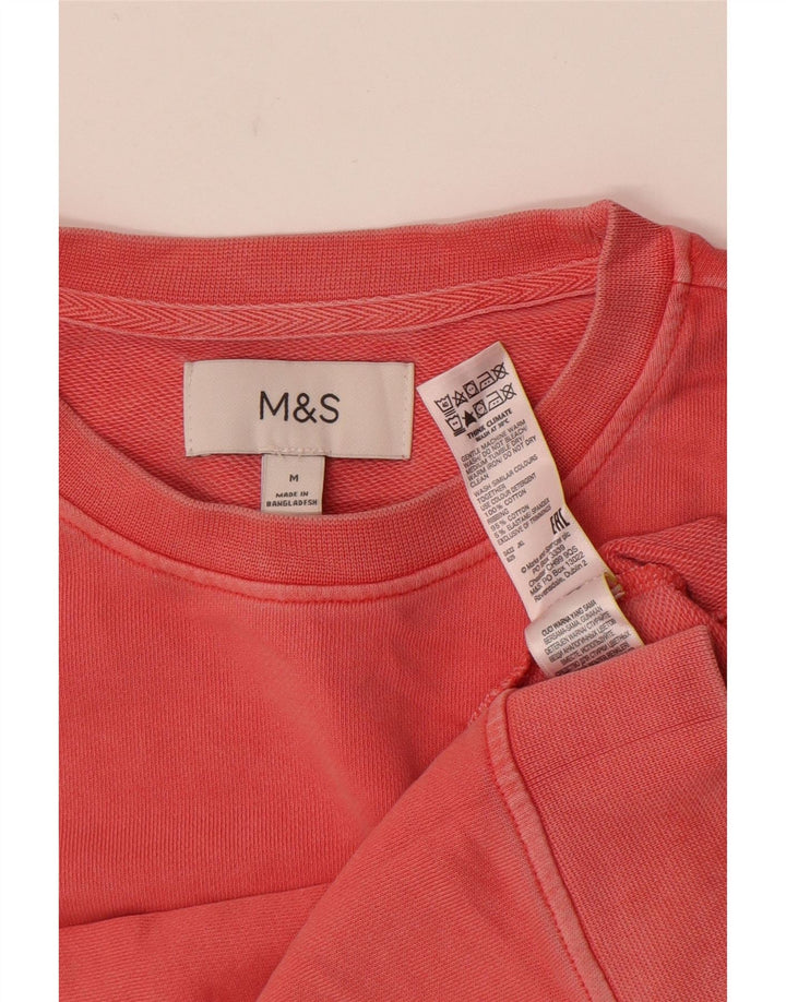 Marks & Spencer Męska bluza dresowa, średnioróżowa, bawełniana
