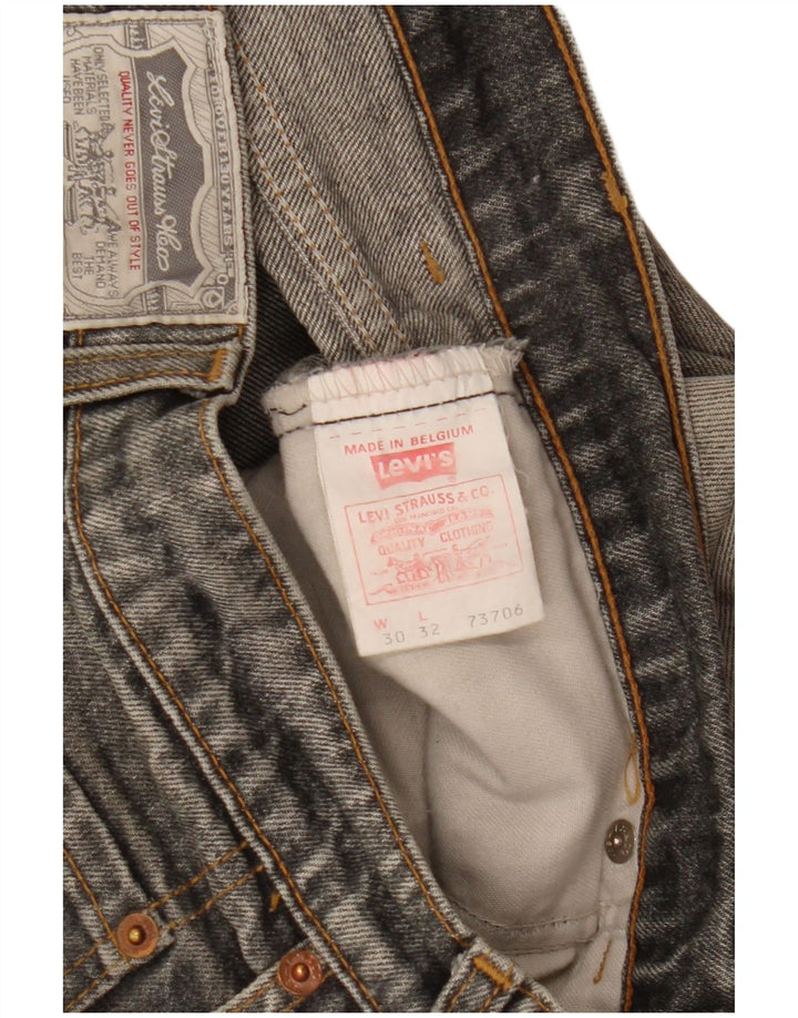 Męskie jeansy Levi's Slim W30 L32 Szara bawełna