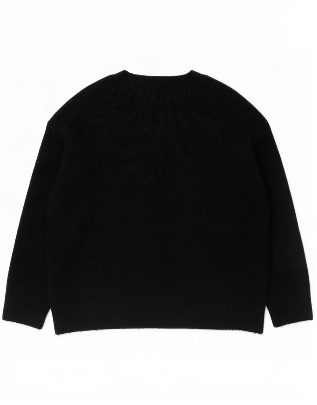 Damski sweter oversize z golfem Zara UK 14, średni czarny akryl