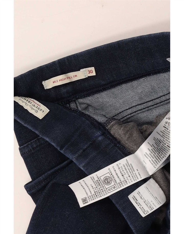 Damskie jeansy Jegging Levi's W30 L26 Granatowa bawełna