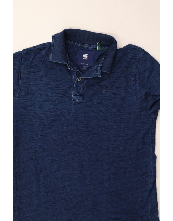 G-STAR Mens Polo Shirt Small Navy Blue Cotton Vintage G-Star and Second-Hand G-Star from Messina Hembry 