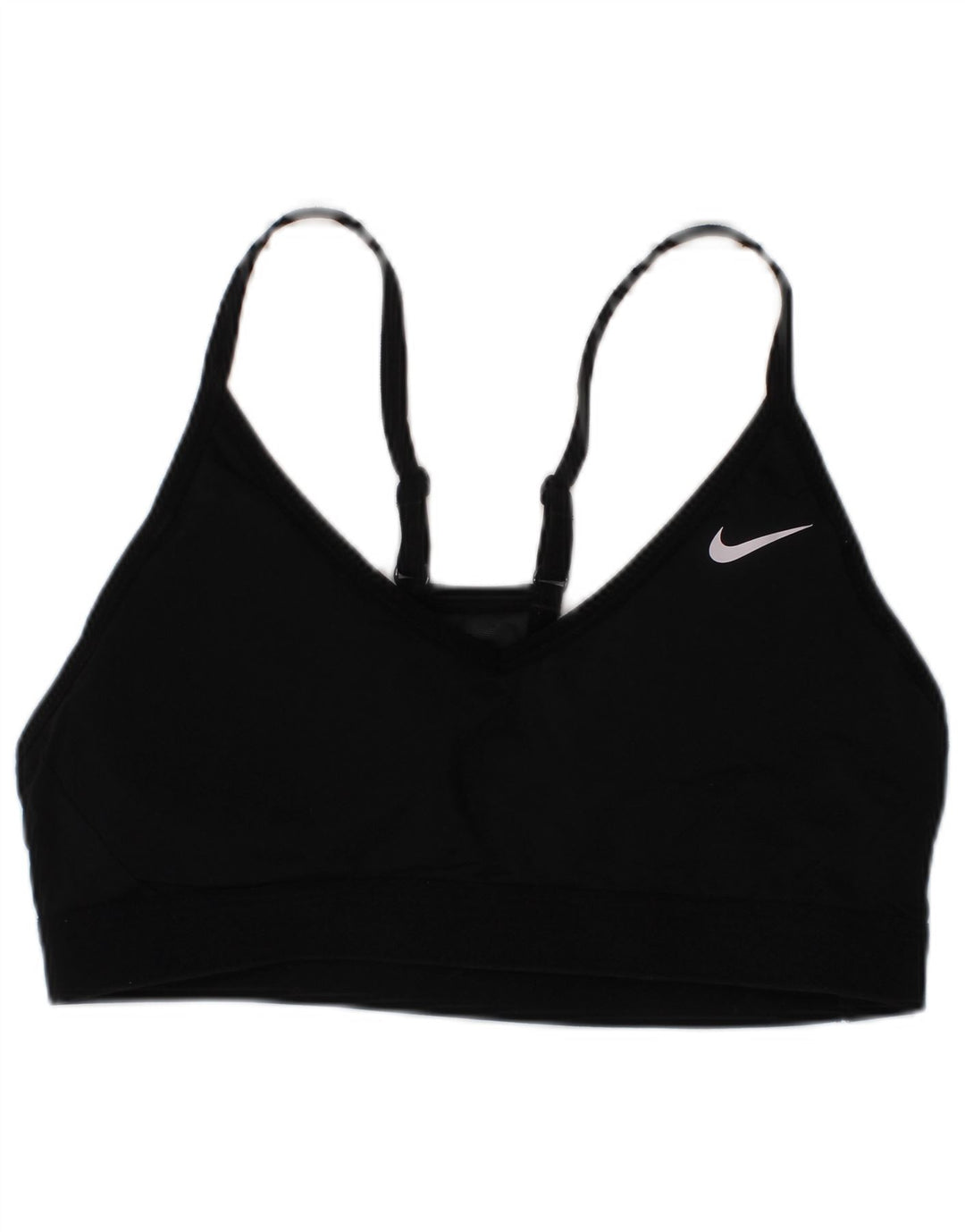 Damski biustonosz sportowy Nike Dri Fit, średni czarny sportowy