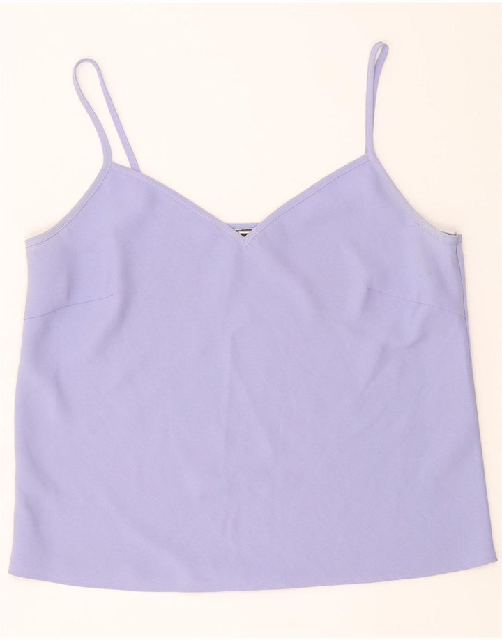 LUISA SPAGNOLI Womens Crop Cami Top IT 46 Large Purple Vintage Luisa Spagnoli and Second-Hand Luisa Spagnoli from Messina Hembry 