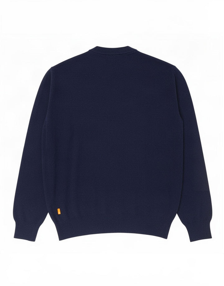 Męski sweter Timberland z okrągłym dekoltem, duży granatowy poliamid