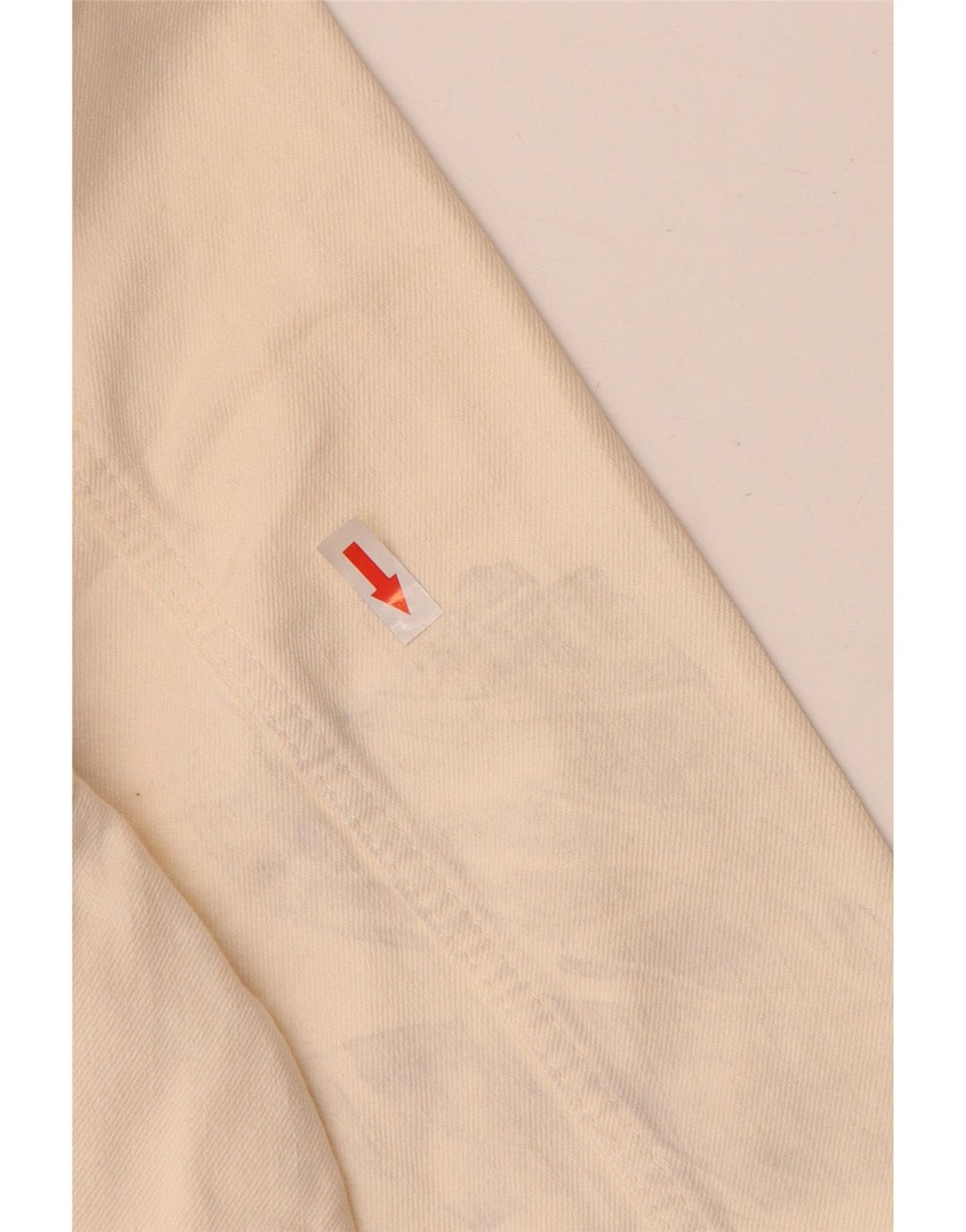 Marks & Spencer Damska kurtka dżinsowa Crop UK 16, duża, złamanej bieli, bawełniana