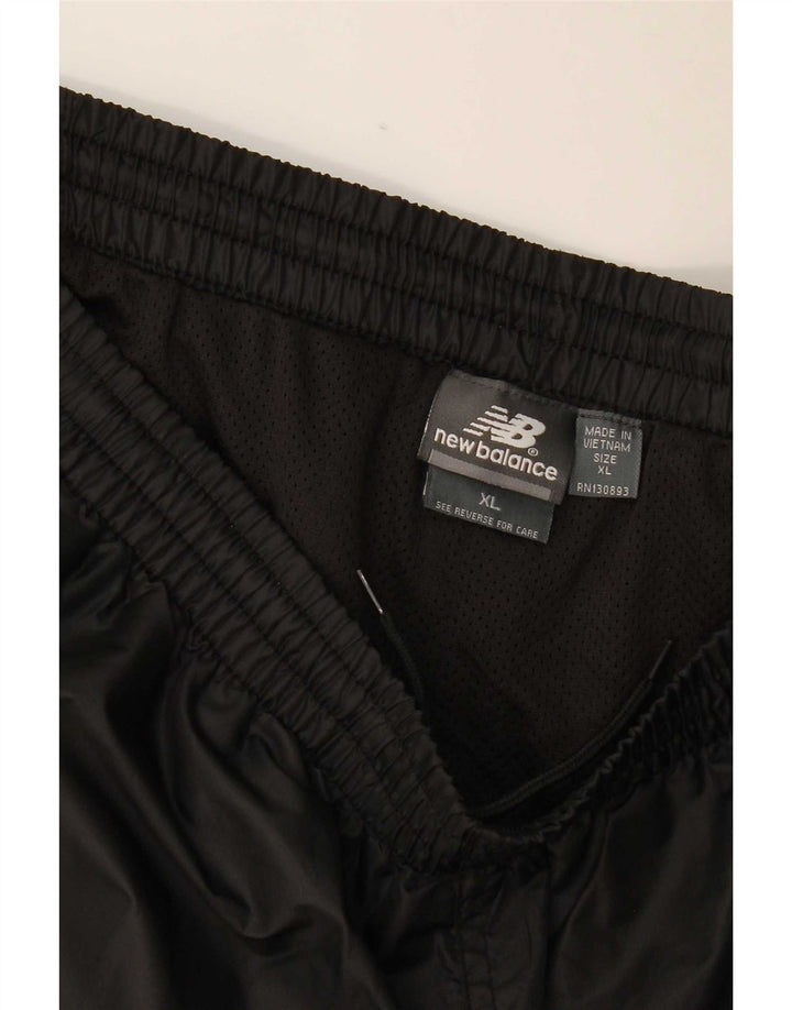 Męskie spodnie dresowe New Balance XL, czarny poliester