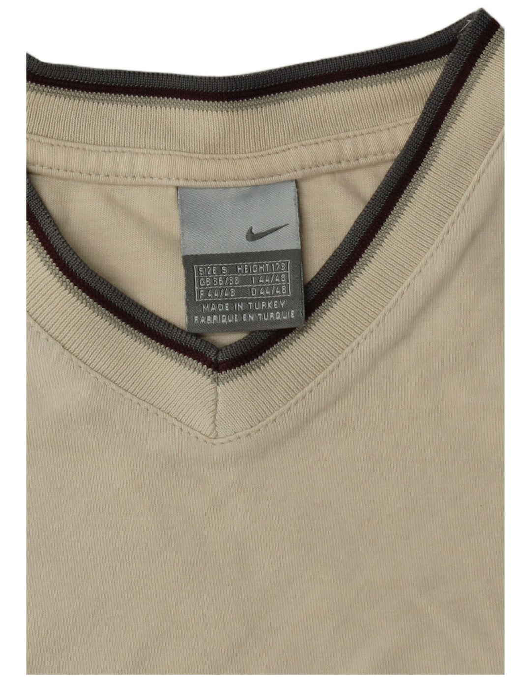 Koszulka męska NIKE Top UK 36/38, mała w kolorze złamanej bieli