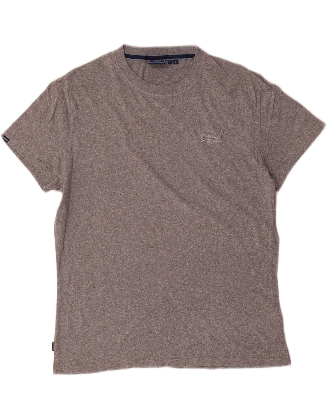 T-shirt damski Superdry Top UK 16, duży, szary, bawełniany w plamki