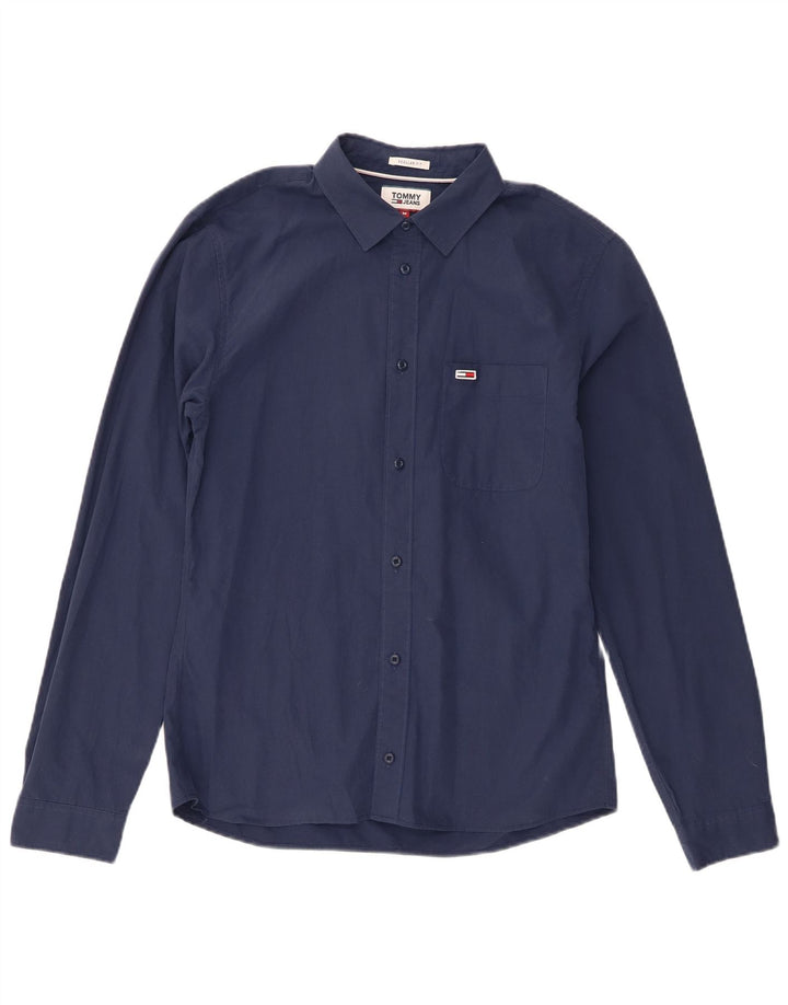 Męska koszula o regularnym kroju Tommy Hilfiger w kolorze granatowym