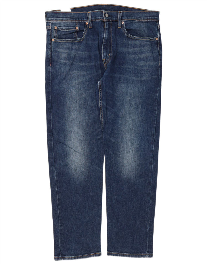 Levi's Męskie 502 Regularne zwężane dżinsy 36 L30 Niebieska bawełna