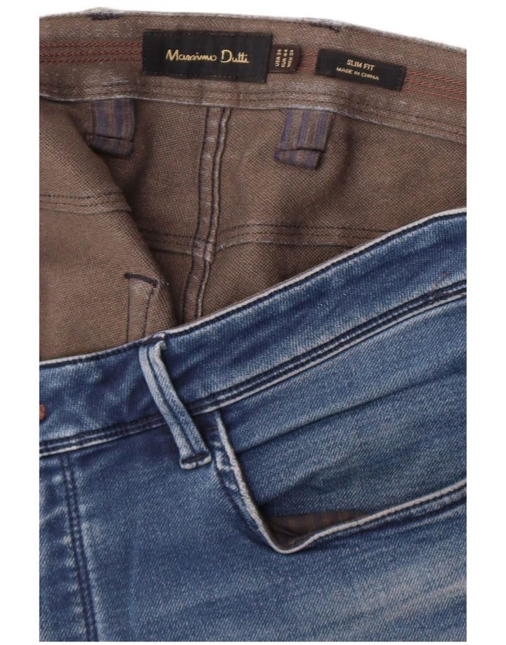 Jeansy męskie Massimo Dutti EU 44 Large W34 L32 Niebieskie