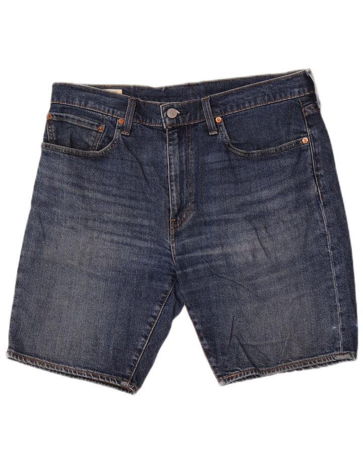 Męskie spodenki jeansowe Levi's 412 W34, duże, niebieskie, bawełniane