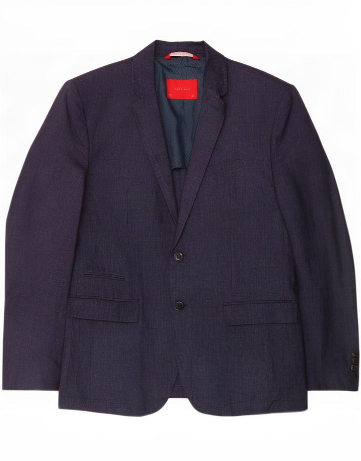 Zara Męska marynarka zapinana na 2 guziki EU 54 XL, granatowa