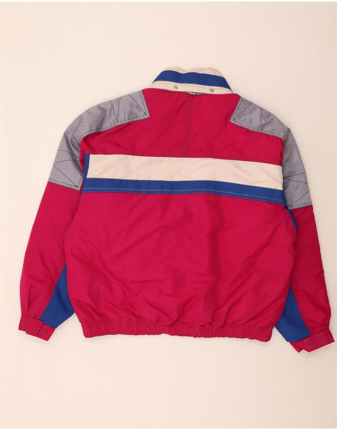 Męska kurtka narciarska Dubin IT 58 4XL Różowy nylon z blokami kolorów