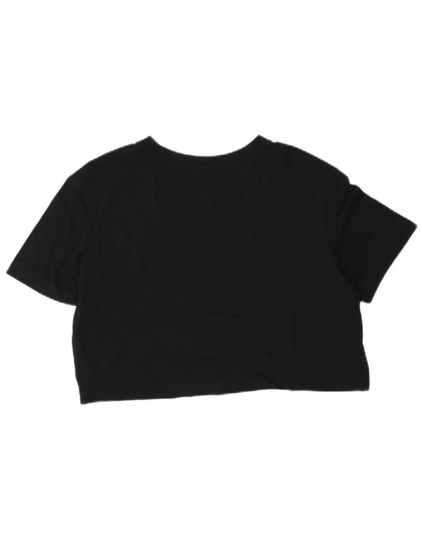 Damska koszulka Nike Crop Loose Fit Graphic Top UK 6 XS Czarna