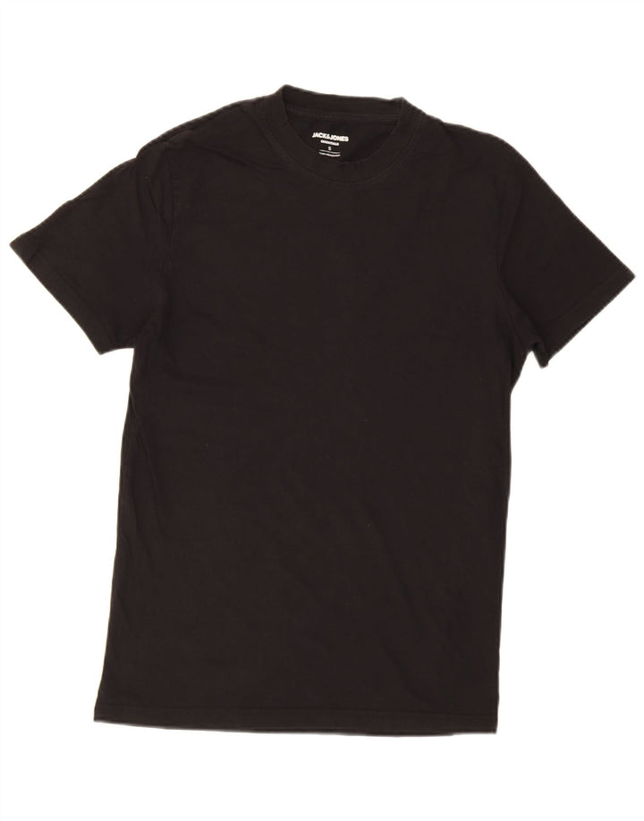 T-shirt męski Jack & Jones, mały, czarny, bawełniany