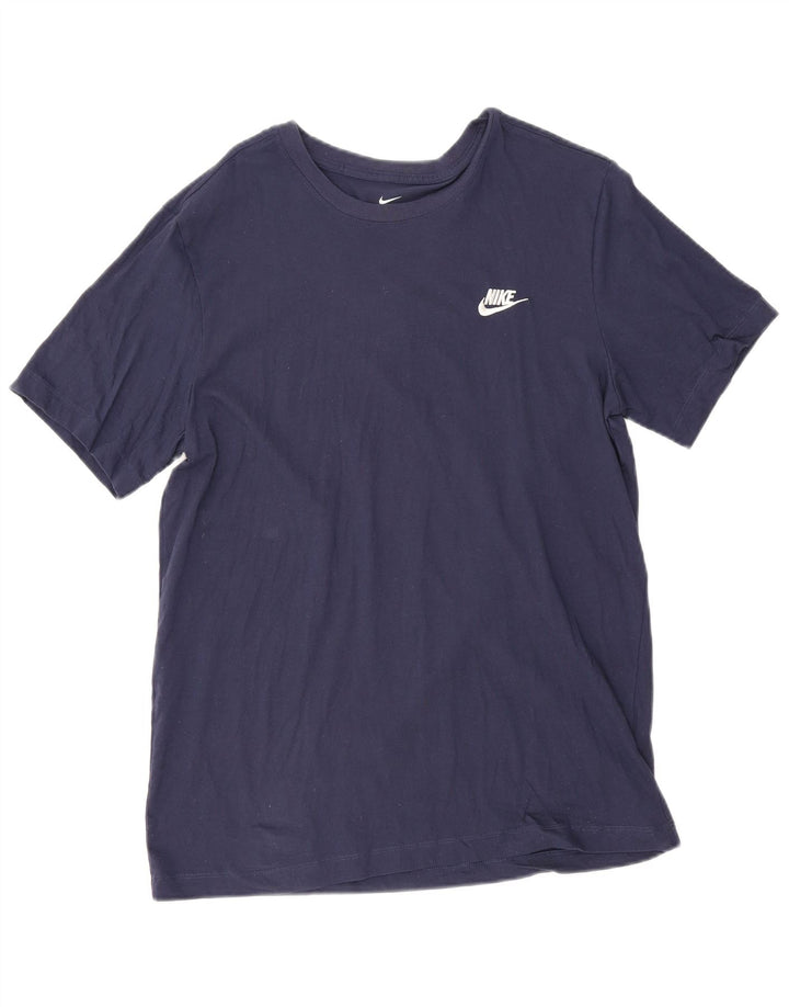 T-shirt męski Nike, duży, granatowy, bawełniany