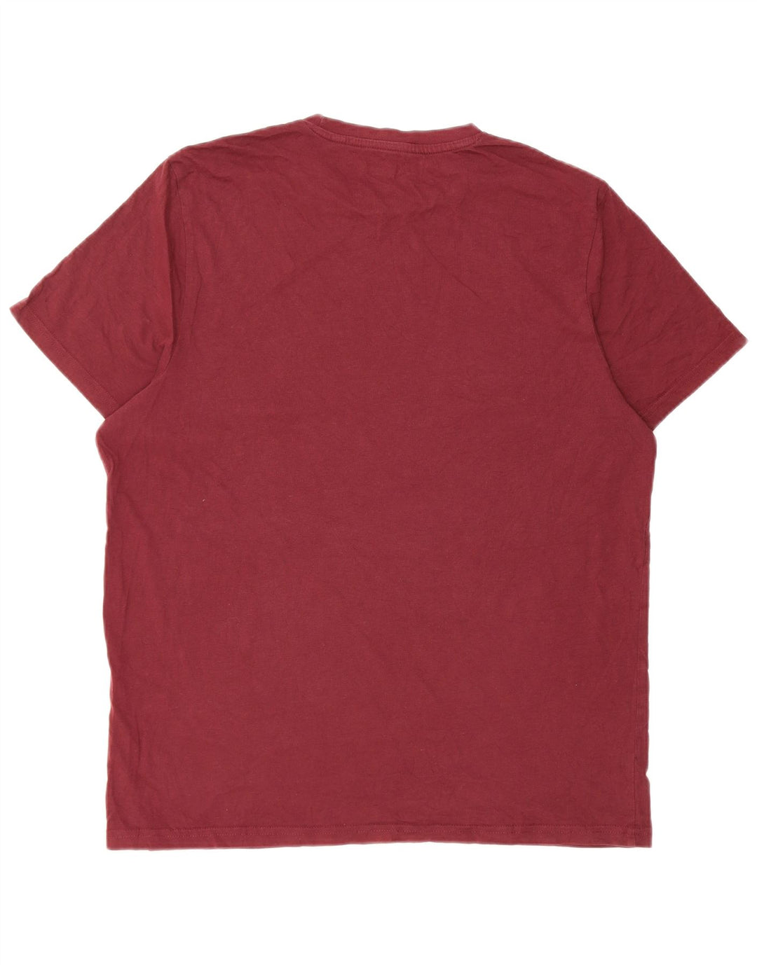 Męski T-shirt JACK WILLS o klasycznym kroju, duży, bordowy