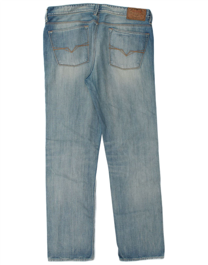 Jeansy Guess Męskie Proste W36 L34 Niebieskie Bawełniane