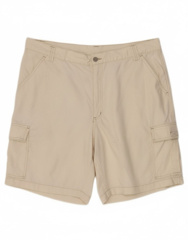 Męskie spodenki cargo w stylu vintage W38 XL, biała bawełna